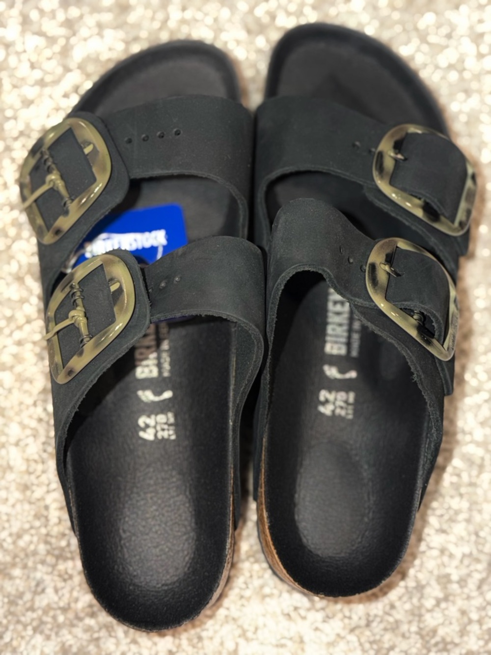 Birkenstock Arizona Tortoise Shell Big Buckle | Size 42 | Narrow fit